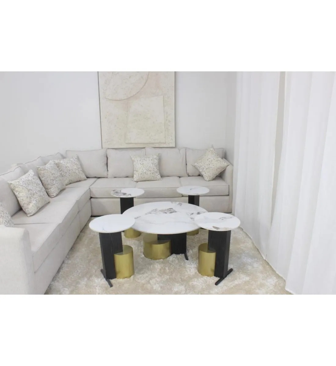طقم طاولات 5قطع 