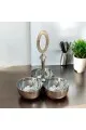 صحن تقديم شيال استانلس استيل 25×25×22سم