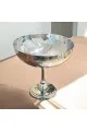 صحن تقديم من الاستانلس استيل  وقاعده مقاس20×20×19سم 