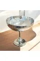 صحن تقديم من الاستانلس استيل  وقاعده مقاس20×20×19سم 