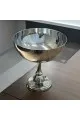 صحن تقديم من الاستانلس استيل  وقاعده مقاس15×15×16سم 