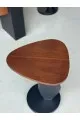 طقم طاولات 5قطع سطح قشرة الجوز قاعده خشب