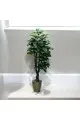 شجر زينة صناعي مع مركن ذهبي 2متر تقريبا 