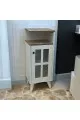 ركن كوفي ابيض سطح خشبي  37×30×95 سم 