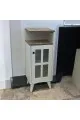 ركن كوفي ابيض سطح خشبي  37×30×95 سم 