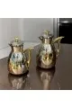 طقم ترمس شاي وقهوة تولين كروم  مذهب 2قطع 
