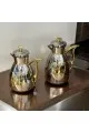 طقم ترمس شاي وقهوة تولين كروم  مذهب 2قطع 