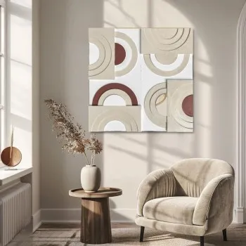 لوحة جدارية فنية، بتصميم مودرن مقاسات الوحة الطول 123سم  العرض83سم 