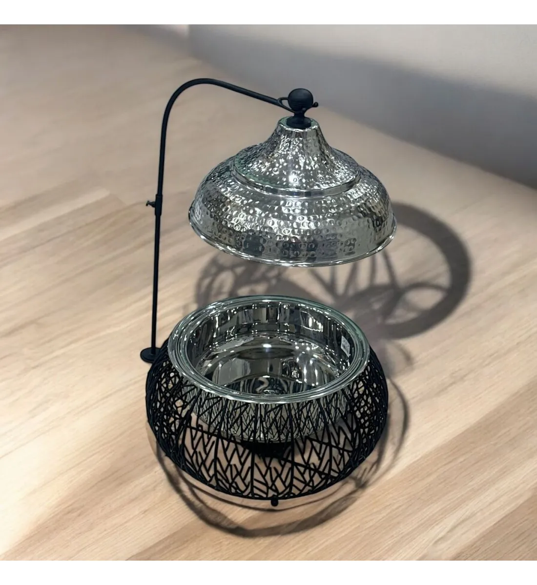 سخان طعام من الستانلس ستيل هندي غطاء استيل –6لتر 