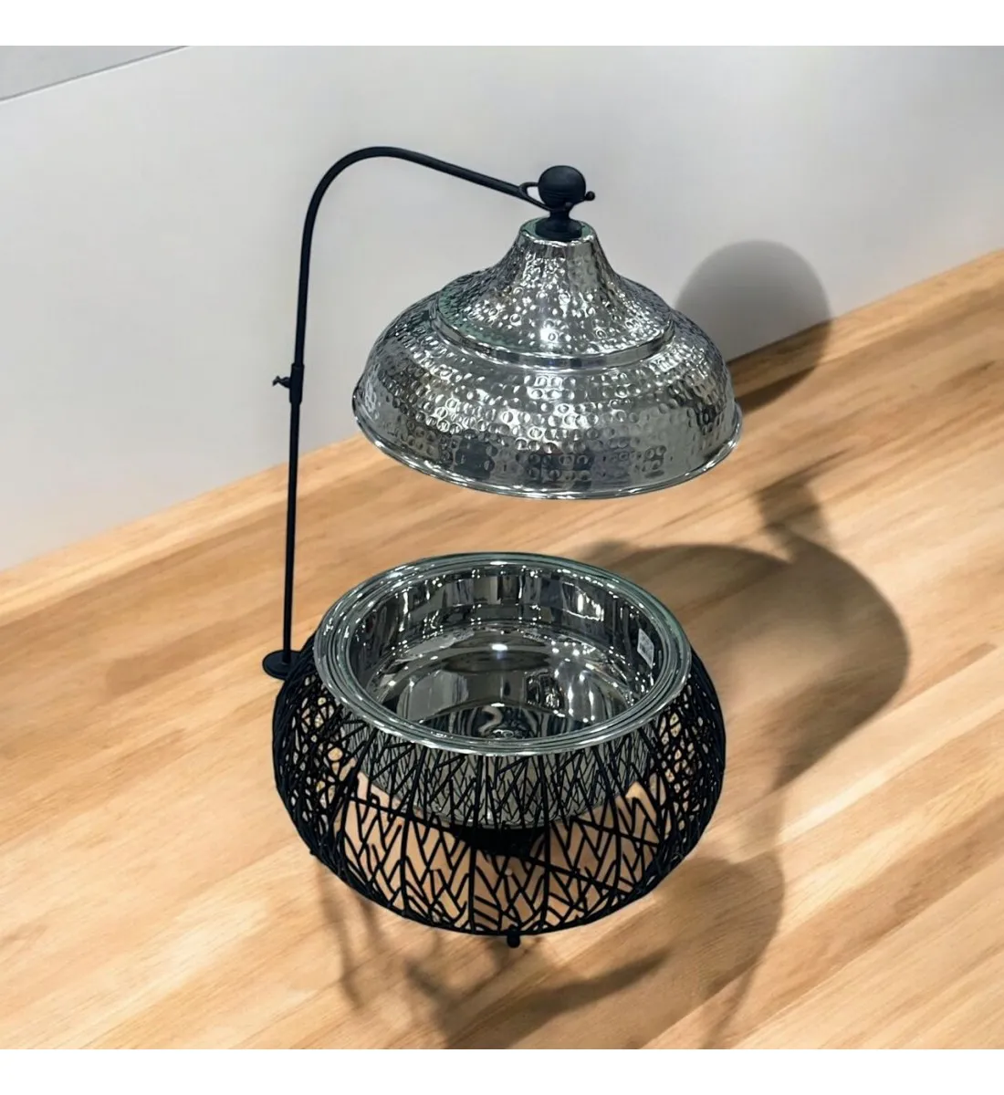 سخان طعام من الستانلس ستيل هندي غطاء استيل –6لتر 