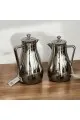 طقم ترمس شاي وقهوة تولين كروم  فضي2قطع 