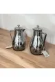 طقم ترمس شاي وقهوة تولين كروم  فضي2قطع 