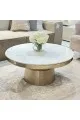 طاولة ديكور بسطح رخام من بولتون92×92×40سم 