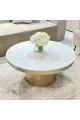 طاولة ديكور بسطح رخام من بولتون92×92×40سم 