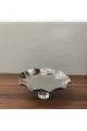 صحن تقديم من الاستانلس استيل  وقاعده اكرليك مقاس 20×20×8سم 