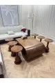 طاولات خشب قشرة الجوز 7 قطع 