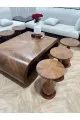طاولات خشب قشرة الجوز 7 قطع 
