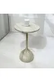 طاولة خدمة سطح خشب بيج مخطط  مقاس 35×35×55سم 