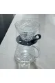 طقم تقطير v60 الة قهوة مكونة من قمع زجاجي وسيرفر زجاجي
