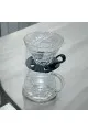 طقم تقطير v60 الة قهوة مكونة من قمع زجاجي وسيرفر زجاجي
