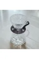 طقم تقطير v60 الة قهوة مكونة من قمع زجاجي وسيرفر زجاجي