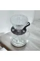 طقم تقطير v60 الة قهوة مكونة من قمع زجاجي وسيرفر زجاجي