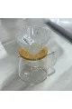 طقم تقطير v60 الة قهوة مكونة من قمع زجاجي وسيرفر زجاجي