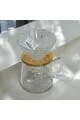 طقم تقطير v60 الة قهوة مكونة من قمع زجاجي وسيرفر زجاجي