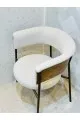 كرسي سفرة قماش  حديد - إيلا70×40×55سم 