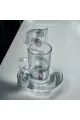 طقم كاسات وفناجين مع الصحن زجاج   36قطعه 