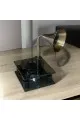 ديكور صندوق موسيقي كريستال اسود 24×14×16سم 