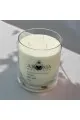 شمعه عطرية زجاج  لون ابيض 1000غرام 