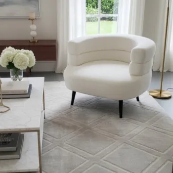 كرسي المشاهير -بوكلية أنيق وعصري ــ ابيض